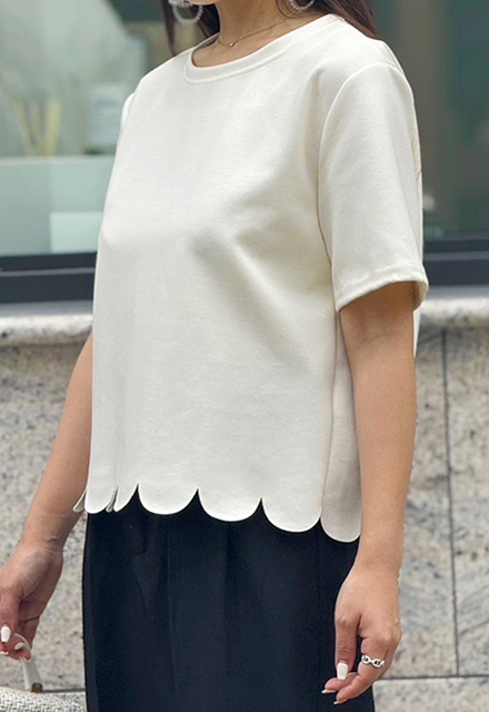 スカラップトップス【7g-831-05580】