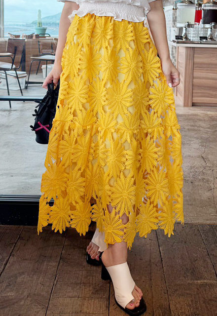 マーガレットレーススカート【7g-831-05480】