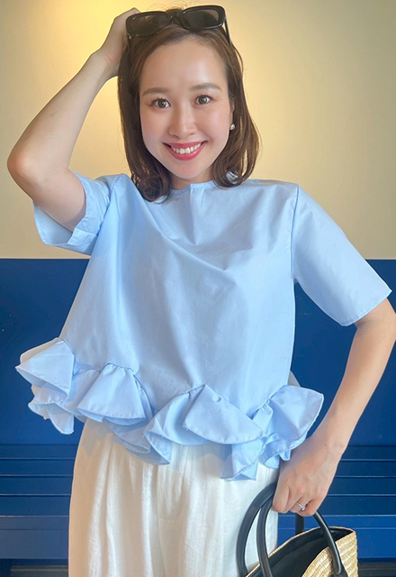 フリルヘムトップス【ネコポスOK】【7g-831-05561】