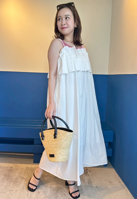 フリルキャミソールワンピース【7g-831-05609】