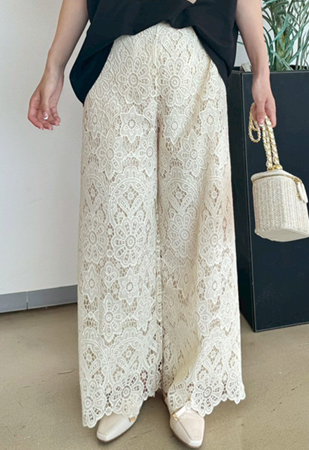 スカラップレースパンツ【7g-831-05647】