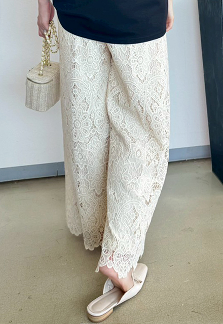 スカラップレースパンツ【7g-831-05647】