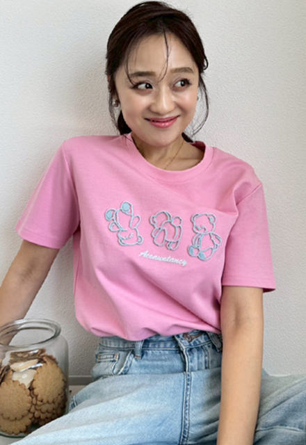 テディベアロゴTシャツ【ネコポスOK】【7g-831-05621】