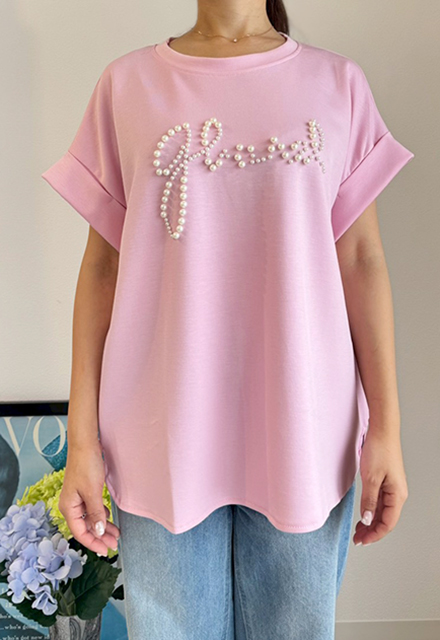 <新品未使用品> DSC パールロゴTシャツ 総柄ロゴプリントTシャツ｜Tシャツ｜ニコル公式通販サイト｜NICOLE トップス