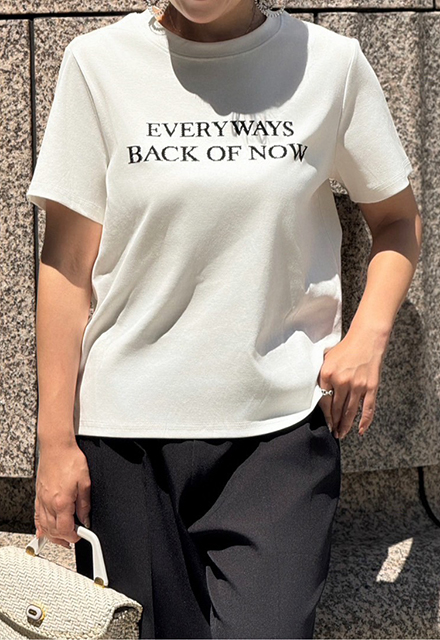 ビジュー付きロゴTeeシャツ【ネコポスOK】【7g-831-05629】