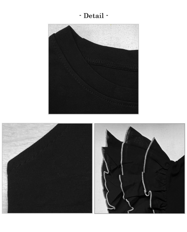 ラッフルスリーブウールトップス ラッフルスリーブウールトップス