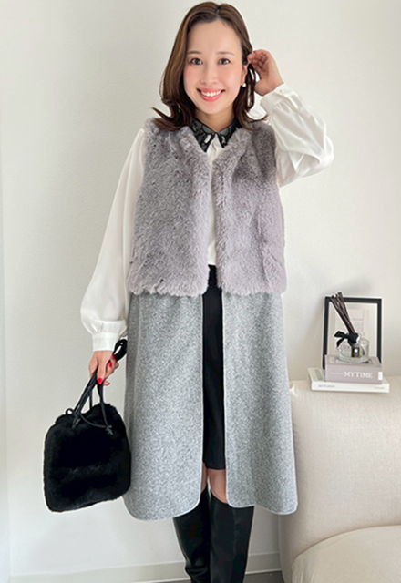 エコファー切替ロングジレ【7f-831-05784】