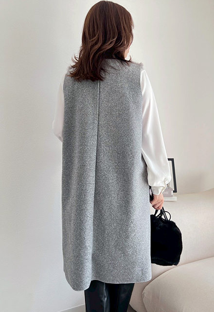 エコファー切替ロングジレ【7f-831-05784】