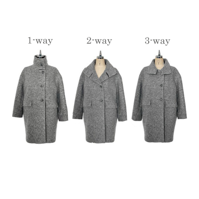 ウールMIXコート【7f-174-01489】