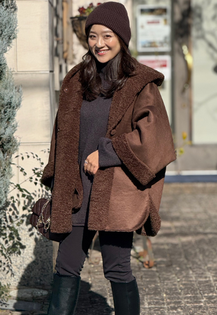 リバーシブルボアフーディ【7f-211-06576】