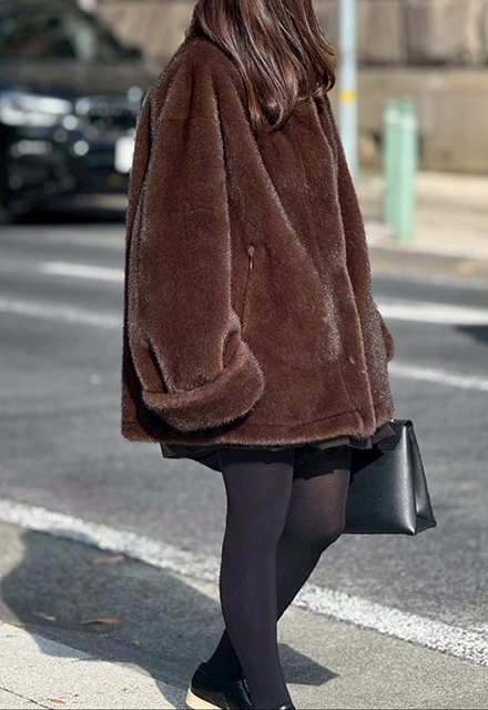 リアルライクファーコート【7f-831-06044】