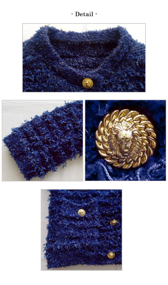 リボンヤーンループニットJK【7e-831-06122】