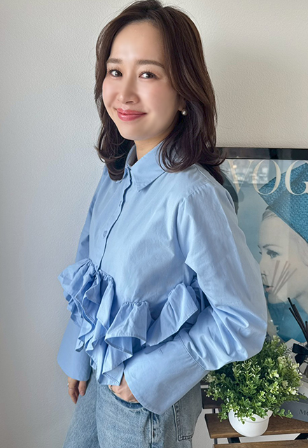 フリルヘムタックブラウス【ネコポスOK】【7e-831-06107】