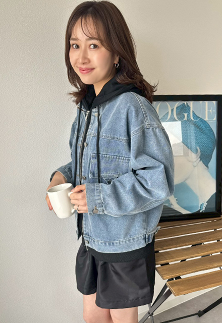 パーカードッキングデニムJK【7e-831-06126】