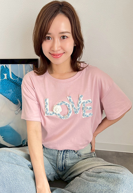 LOVEデコTシャツ【ネコポスOK】【7e-831-06388】