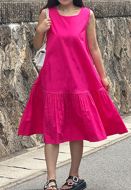 切り替えノースリワンピース【7e-831-06531】