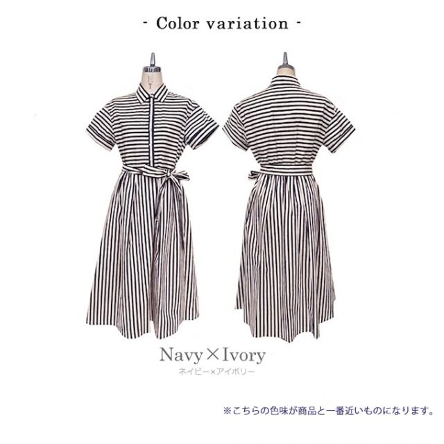 タックフレア付きワンピース【7e-146-03007】