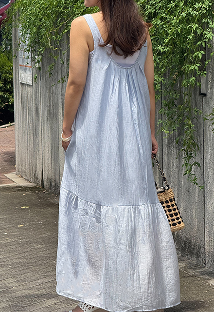 フラワーカットワークティアードワンピース【7e-831-06576】