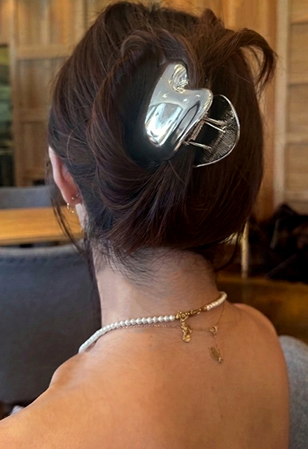 ≪14≫ハンドメイドヘアクリップセット 600円 メタルハートバンズヘアクリップ【7d-831-06571】