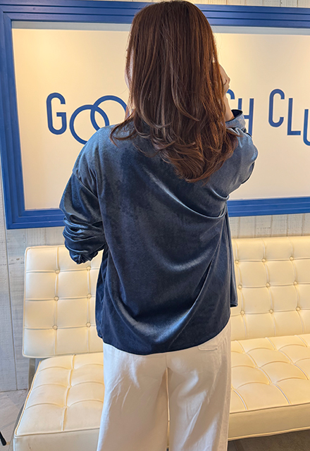 深瀬着用 doublet ベロアシャツ パールボタンベロアシャツ【7d-831-06705】