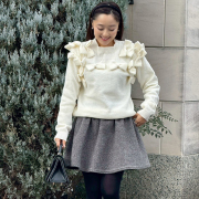 ニットリボンプルオーバー【7j-831-03907】