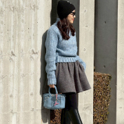 MIXヤーンショートニット【7h-831-05190】