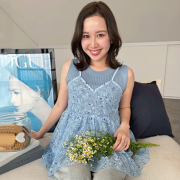 レースキャミ＆ノースリーブニット【7g-831-05450】