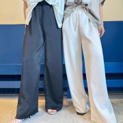 サテンワイドパンツ【7g-831-05484】