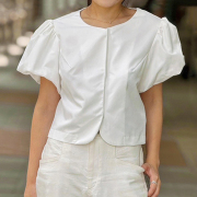 パフスリーブブラウス【ネコポスOK】【7f-831-05751】