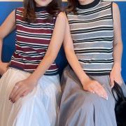 マルチボーダーニットタンク【ネコポスOK】【7f-831-05816】