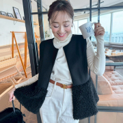 フェイクボア切り替えジレ【7f-831-05786】