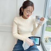 袖チュールリブニット【7f-831-05742】