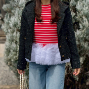 クラシカルツイードショートジャケット【7e-831-06192】