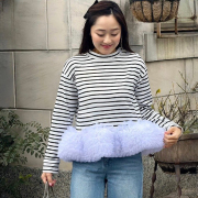 ボリュームチュールドッキングカットソー【7e-831-06186】