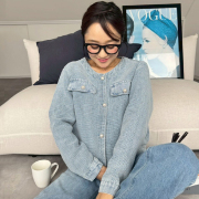 ネップMIXデニムジャケット【7e-831-06257】