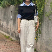 レイヤード風オフショルニットトップス【7e-831-06318】