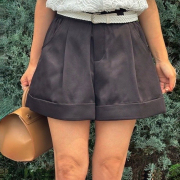 ロールアップタックショートパンツ【7e-831-06532】
