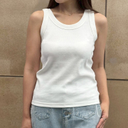 ベーシックリブタンクトップ【ネコポスOK】【7e-831-06529】