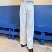 フロントボタンコットンパンツ【7d-831-06633】