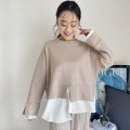 アシメヘムレイヤード風プルオーバー【7e-831-06118】