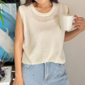 クルーネックノースリニット【ネコポスOK】【7e-831-06530】