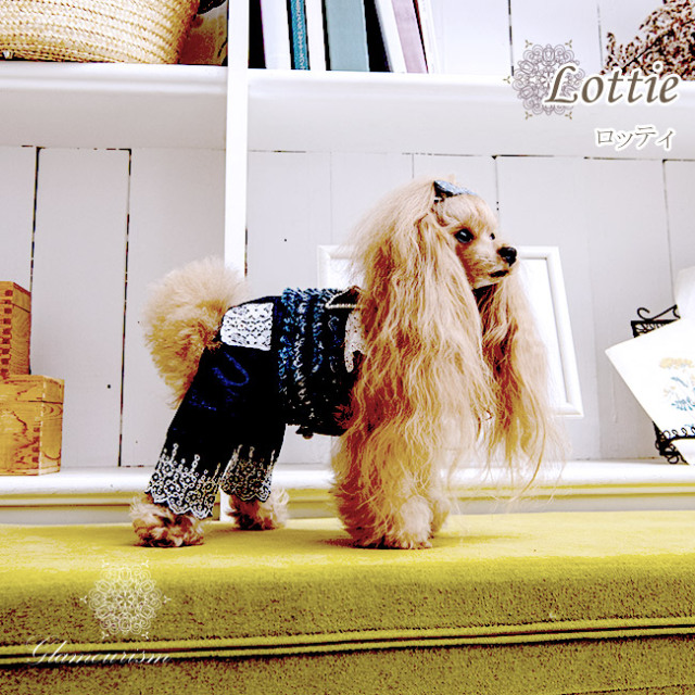 ちわわん】グラマーイズム エリシア ネイビー サイズS 犬服ブランド