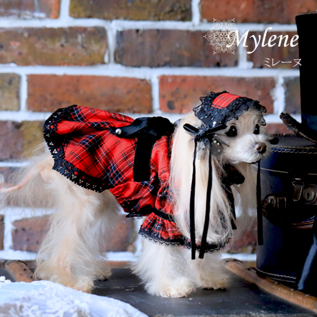 グラマーイズム ミレーヌ レッド チェック犬服 グラマーイズム Glamourism ミレーヌ（Mylene）レッド