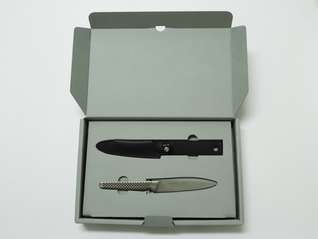 GSTC-A02：セレーションナイフ 革サヤ付き