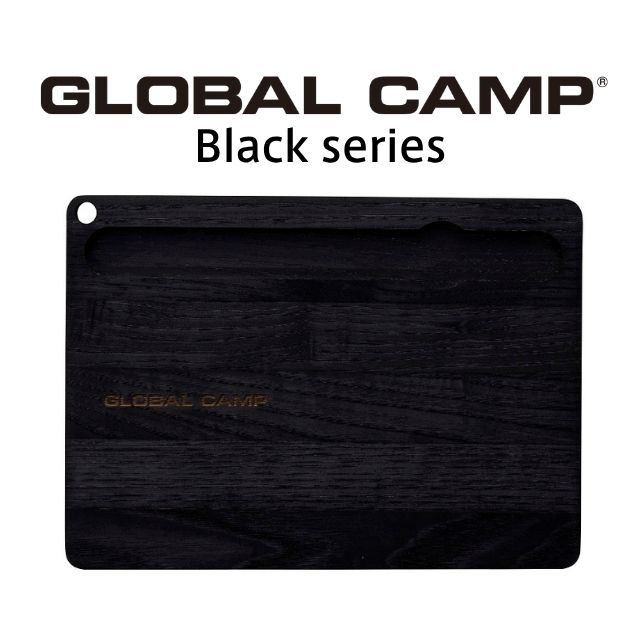 GCG-01/BK：ミニカッティングボード ブラック ナイフ置付き