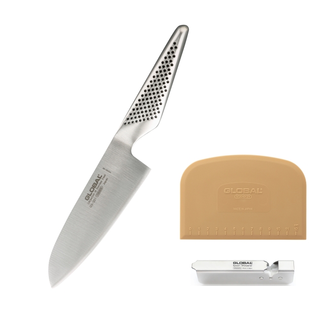 【数量限定】GST-AS201/SP：三徳（14cm）2点セット スクレーパー付