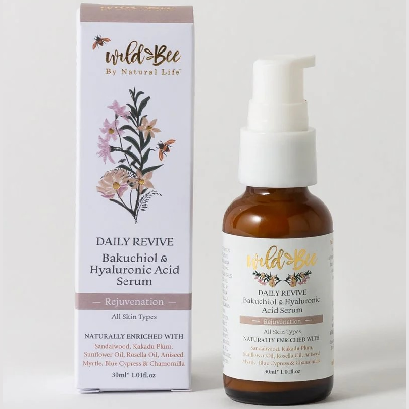 ワイルドビー デイリーリバイブ バクチオール&ヒアルロン酸美容液 30ml