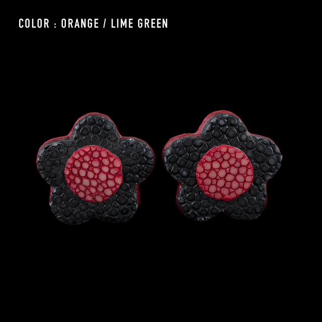 【剛腕】ガルーシャ製 カフリンクス ／ブラック&レッド