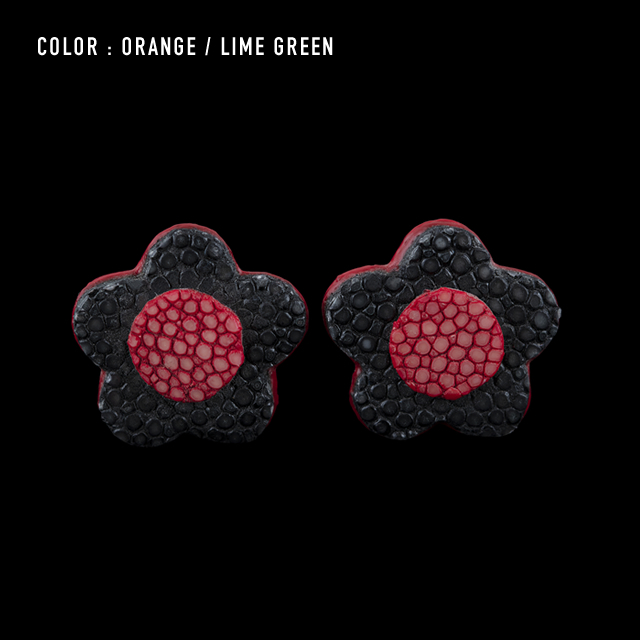 【剛腕】ガルーシャ製 カフリンクス ／ブラック&レッド