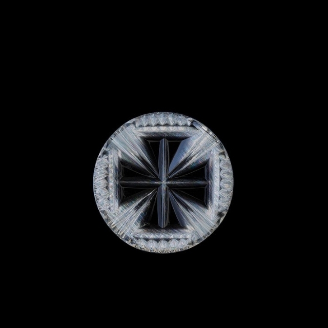 剛腕】薩摩切子黒・ゴルフマーカーマグネット TYPE-1